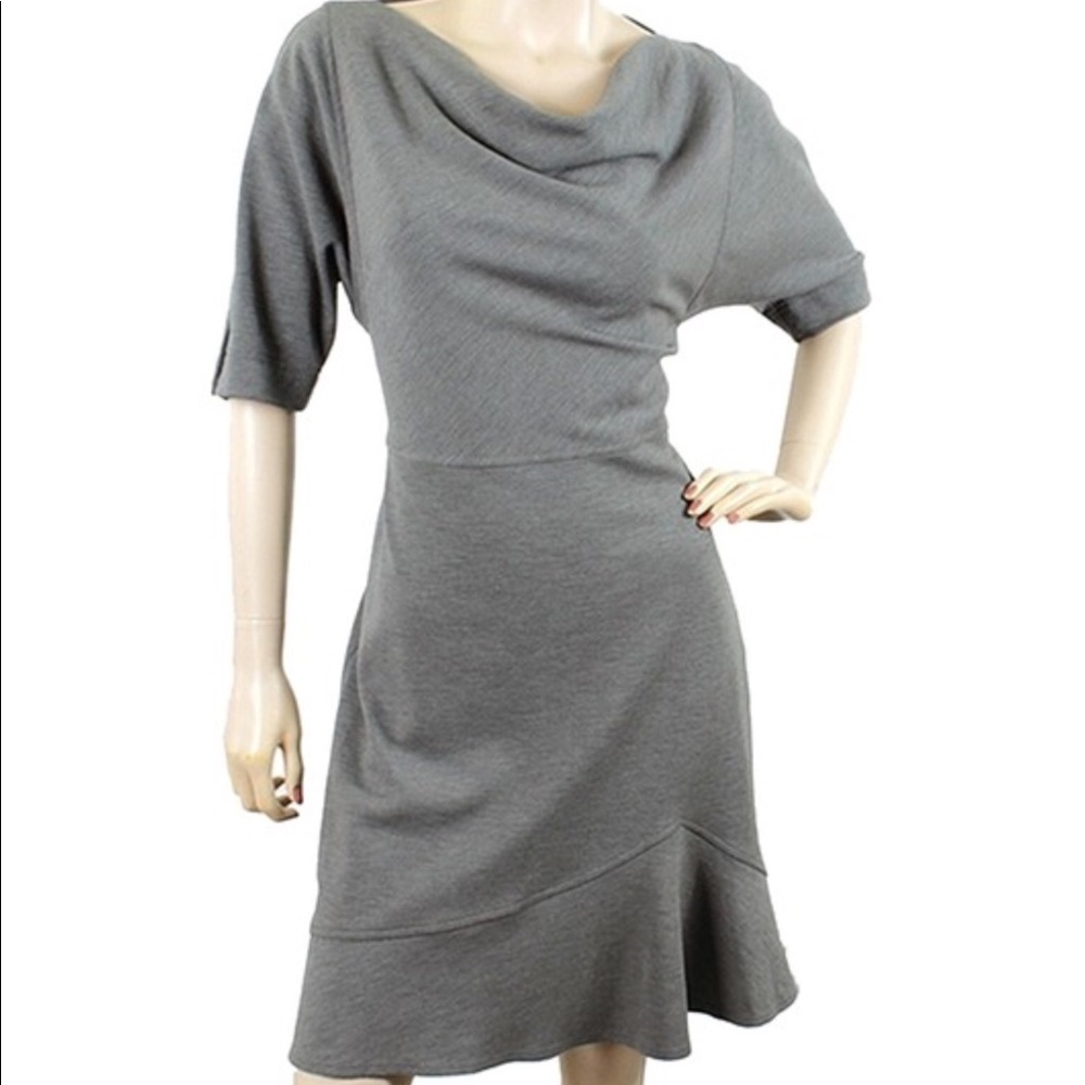 Derek Lam figure flattering draped trumpet dress